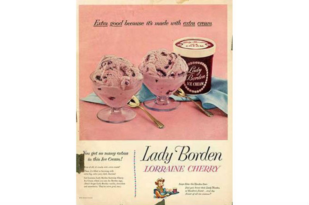 Lady Borden's Lorraine cherry was extra good ... because it was made with extra cream. via Reminisce