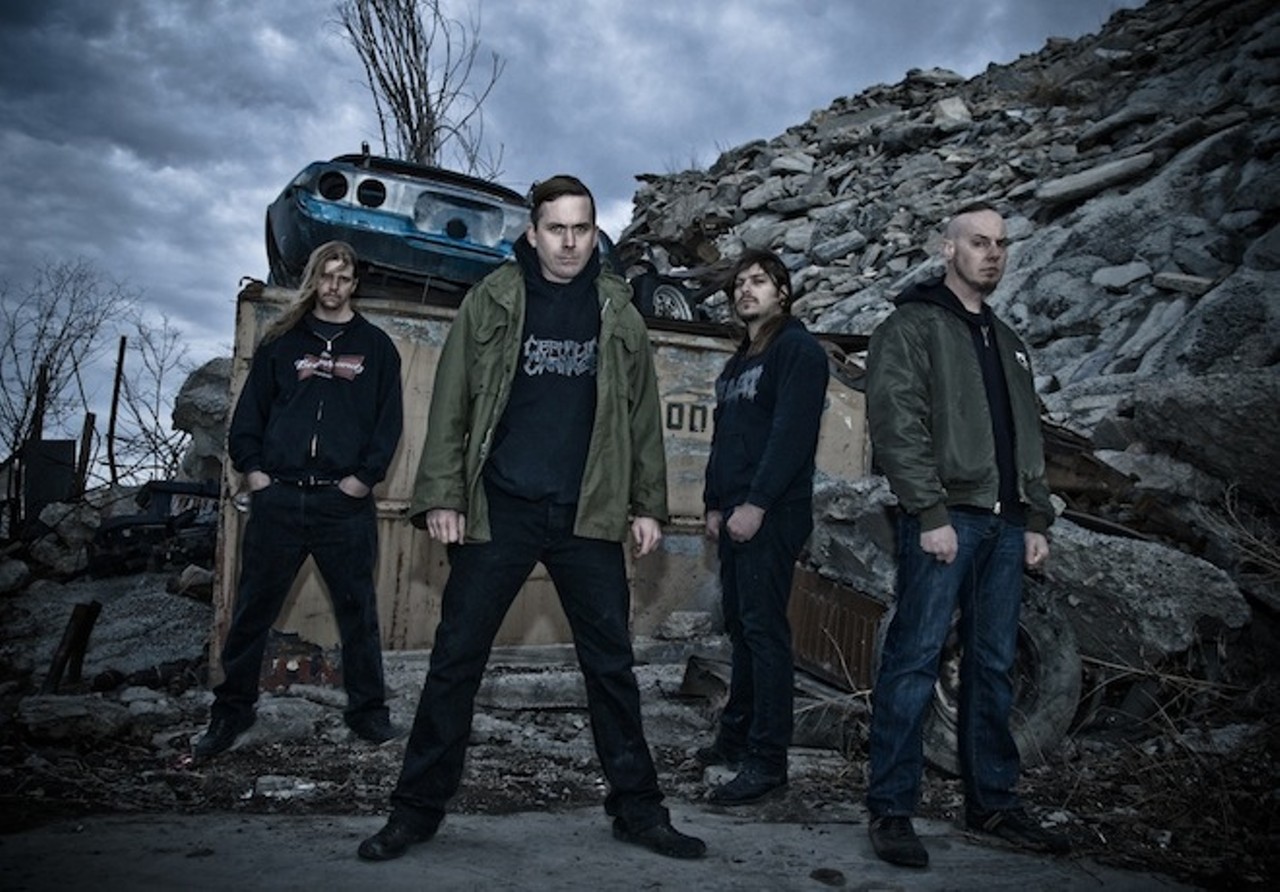 In 2013, Cattle Decapitation says they were deemed too brutal for Disney to let them keep their date at House of Blues Orlando.
Source: cattledecapitatio.com
Image via metalinjection.net