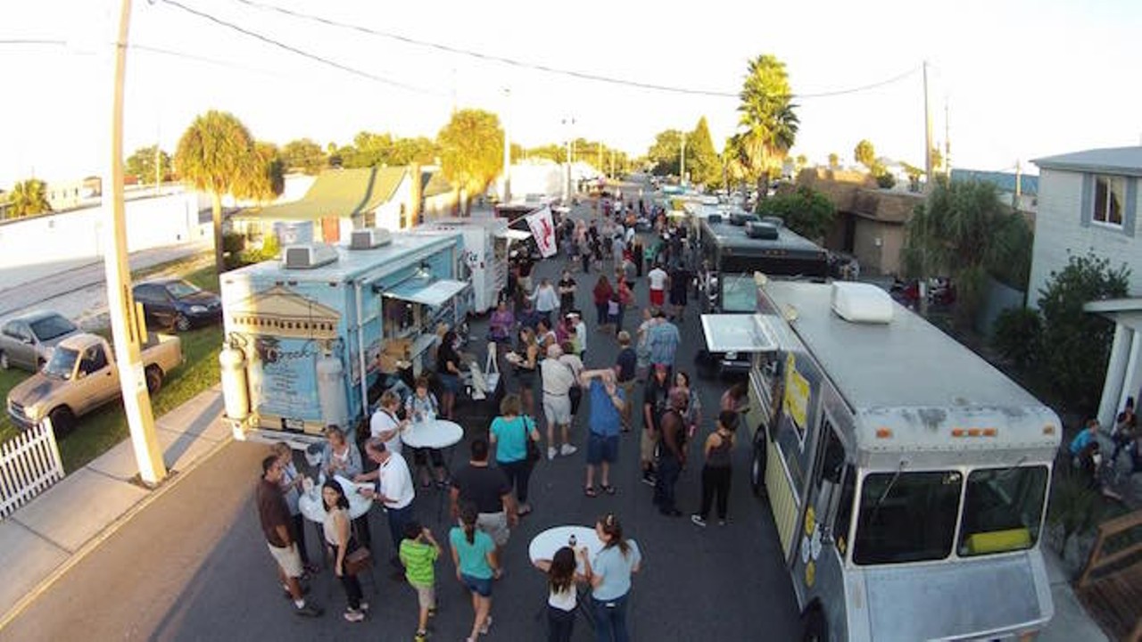 Food Truck Bazaar
Various locations in Central Florida, schedule available at thedailycity.com
Check the Daily City's website for the schedule, but you can count on a gathering of more than 20 food trucks most Fridays in the month, where you can bond over mutual love of mobile meals.