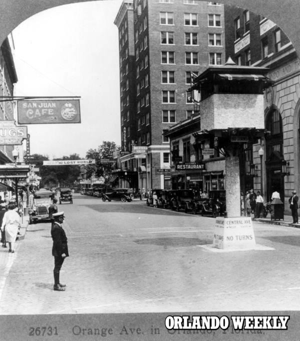 Orange Avenue at Central, 1926
