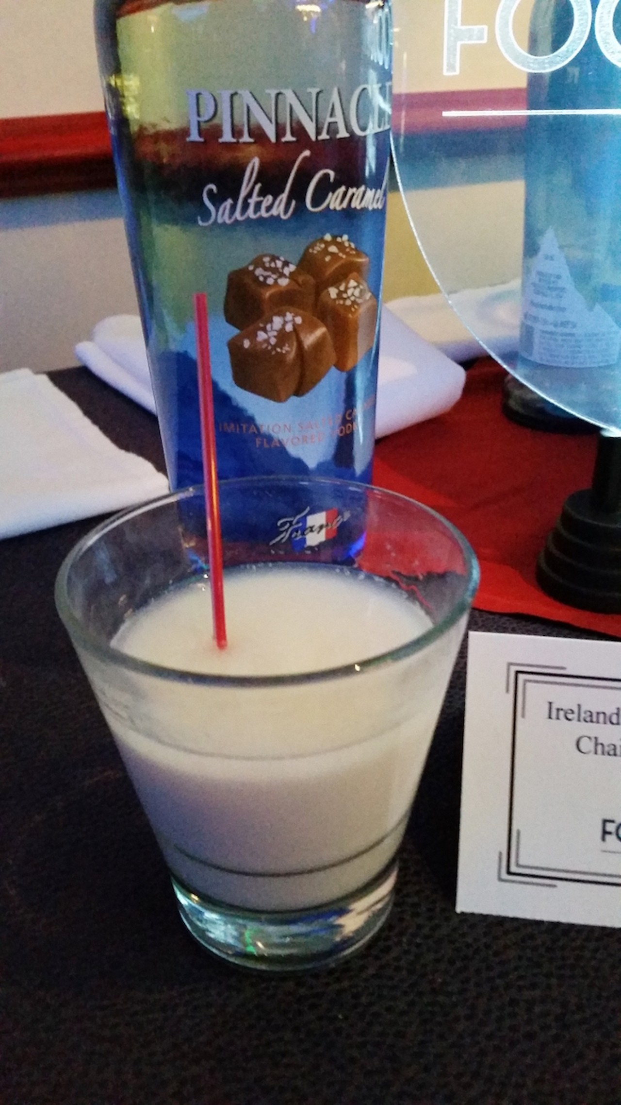 Twining's pumpkin chai tea and caramel milkshake (Ireland)