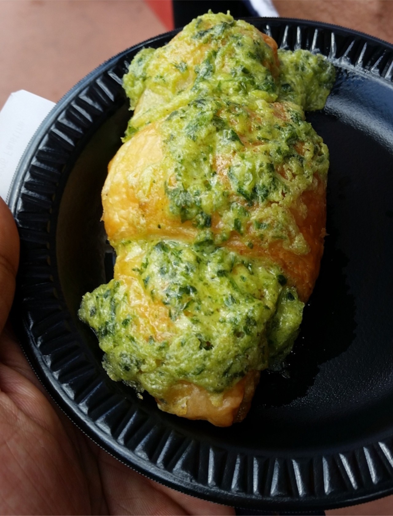 Escargot croissant with garlic and parsley (France)