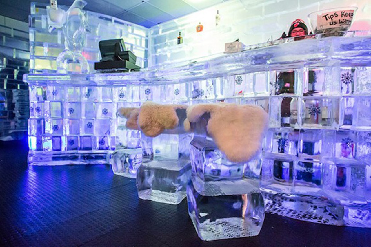 Throw on a parka and have a drink at ICEBAR
To get into a true, authentic wintery mood, check out ICEBAR to experience a freezing beer or cocktail. Just be sure to bundle up under a faux fur rug and order a hot toddy. 
Pic via Rob Bartlett