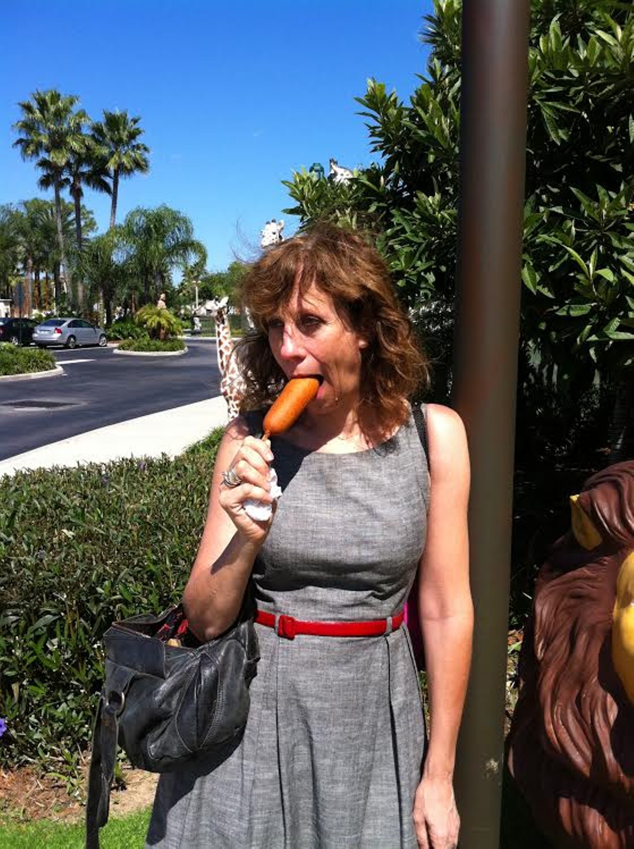 Eat a corn dog. (photo of Lizz Winstead via Billy Manes)