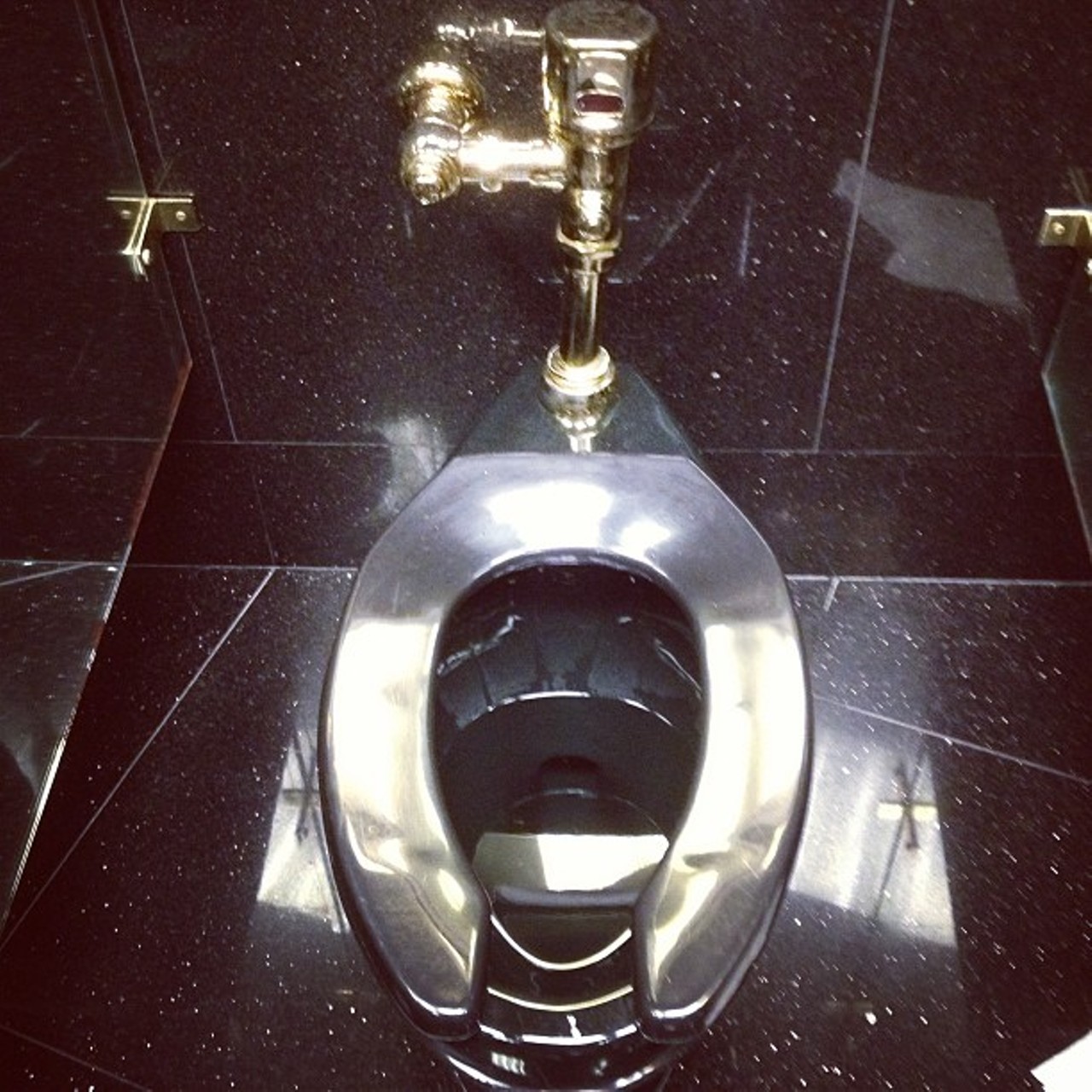 Take pics of the shiny toilets. (Instagram photo vya @tetisdooblis)