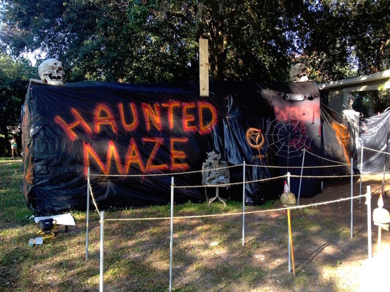 
Orlando Haunted Maze
3902 Calloway Drive, 407-456-9999
Friday frights and Saturday scares are in no shortage at Orlando&#146;s Haunted Maze during the entire month of October. Children 11 and under get in for $5, those 12 and older cost $10. If you can&#146;t make it to a weekend date, try your escape on Oct. 30 or 31 instead. 
Photo via Orlando Haunted Maze/Facebook