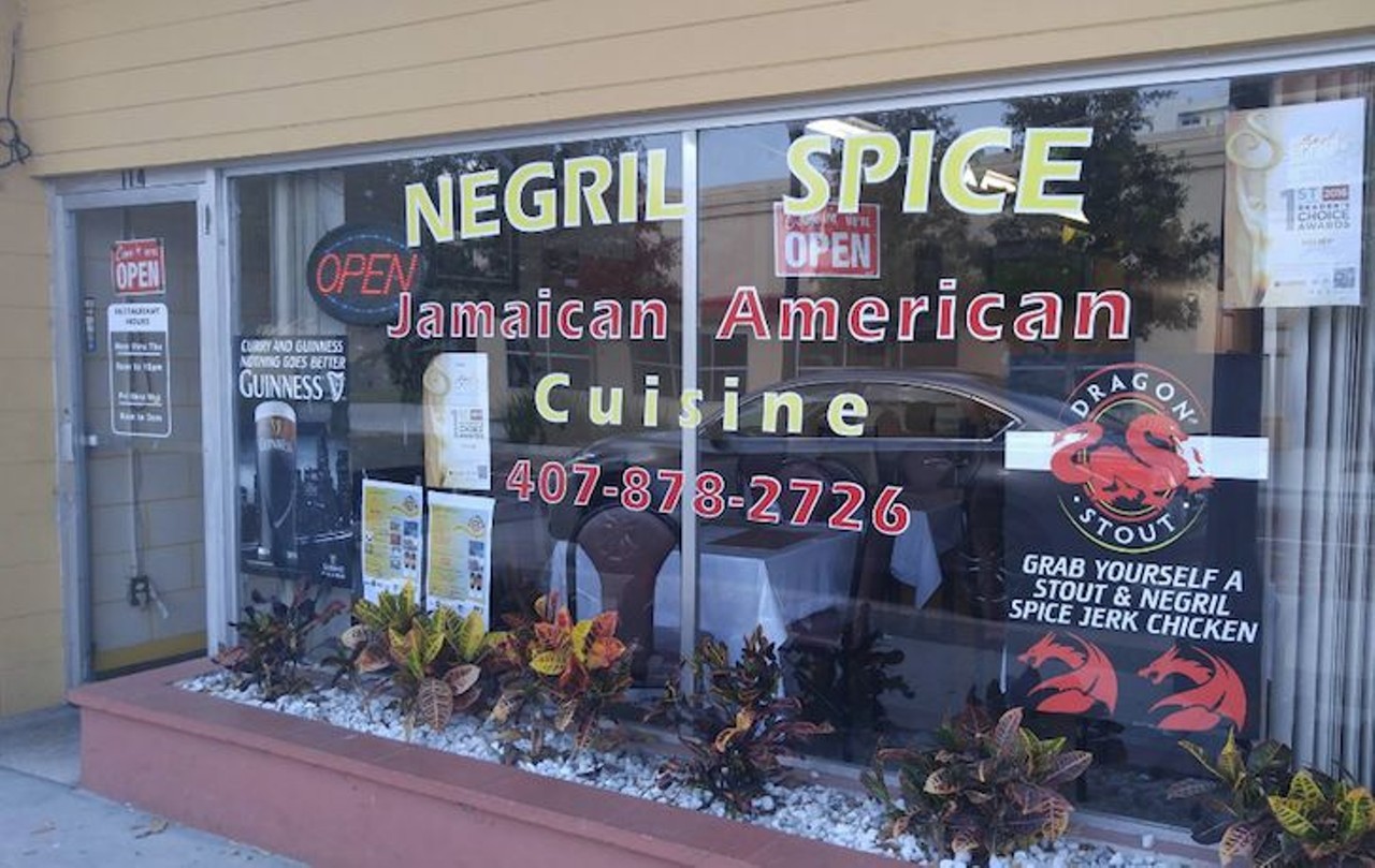 Negril Spice Cuisine
114 Sanford Ave., Sanford, 407-878-2726,negrilspices.com
Jamaican-American staples such as curry goat, oxtail and jerk chicken can be found at this authentic spot, which won &#147;Best Caribbean Restaurant&#148; in My Sanford Magazine&#146;s &#147;Best of Sanford&#148; the last two years in a row.
Photo via Negril Spice Cuisine/Facebook
