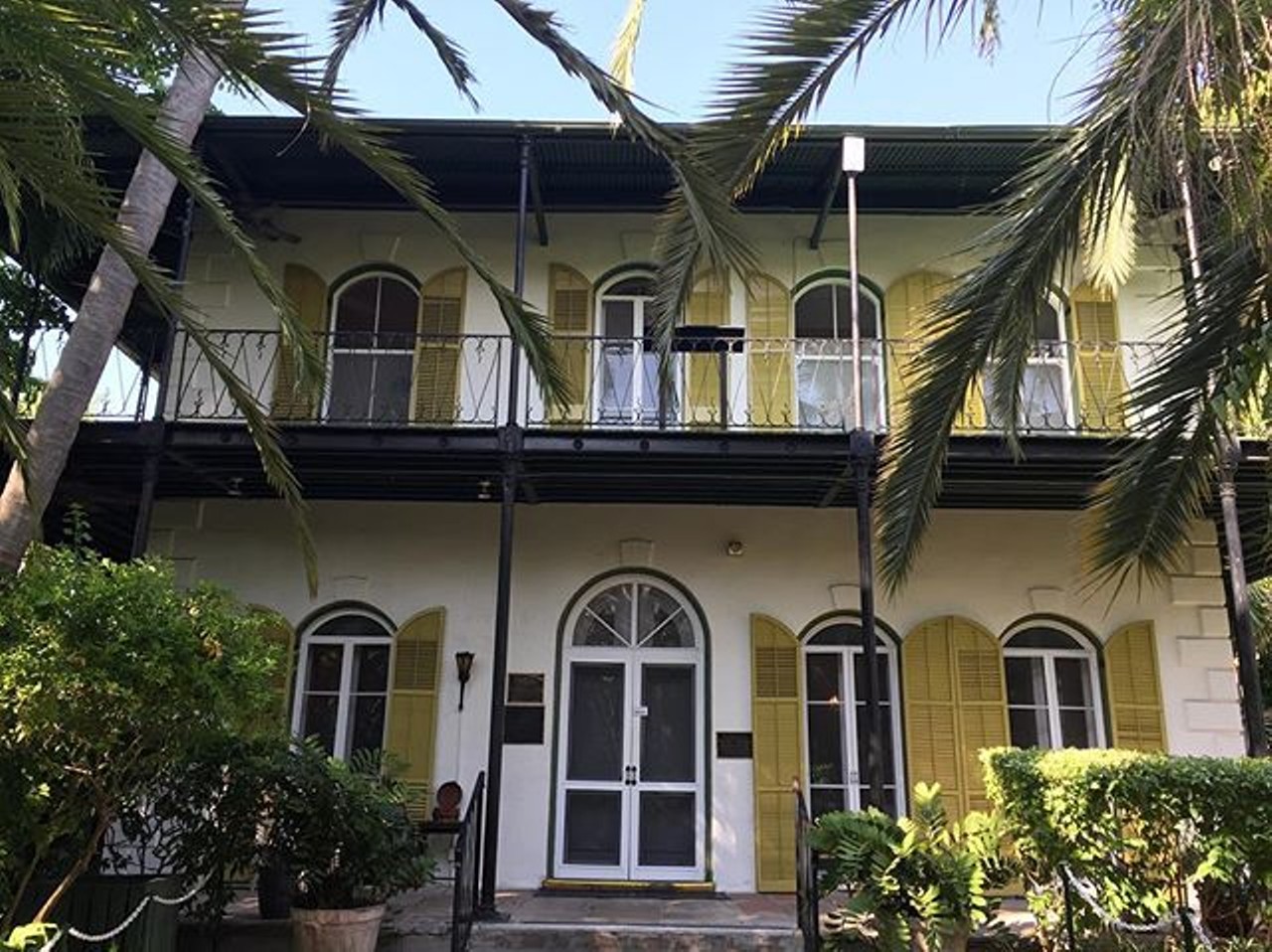 Ernest Hemingway Home and Museum 
907 Whitehead St., Key West, 305-294-1136
Distance from Orlando: 6 hours and 49 minutes
The house was built in 1851 and Ernest Hemingway lived in this house from 1931 until his death in 1961. The house in Old Town Key West still has the furniture that there Hemingway and his family used. 
Photo via jaymesmith1/Instagram