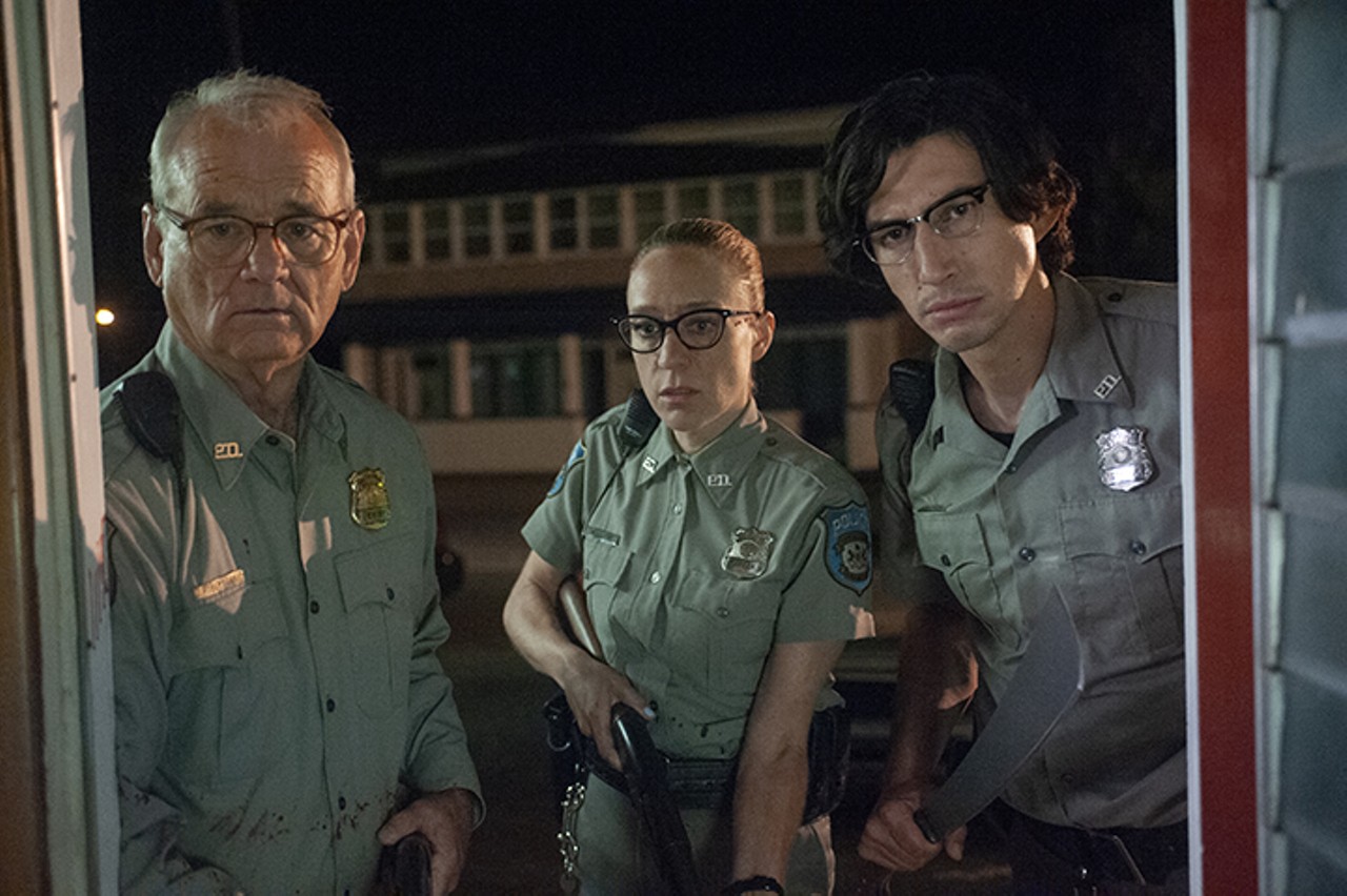 (L to R) Bill Murray as "Officer Cliff Robertson", Chlo&euml; Sevigny as "Officer Minerva Morrison" and Adam Driver as "Officer Ronald Peterson" in writer/director Jim Jarmusch's THE DEAD DON'T DIE, a Focus Features release.  Credit : Abbot Genser / Focus Features  &copy; 2019 Image Eleven Productions, Inc.