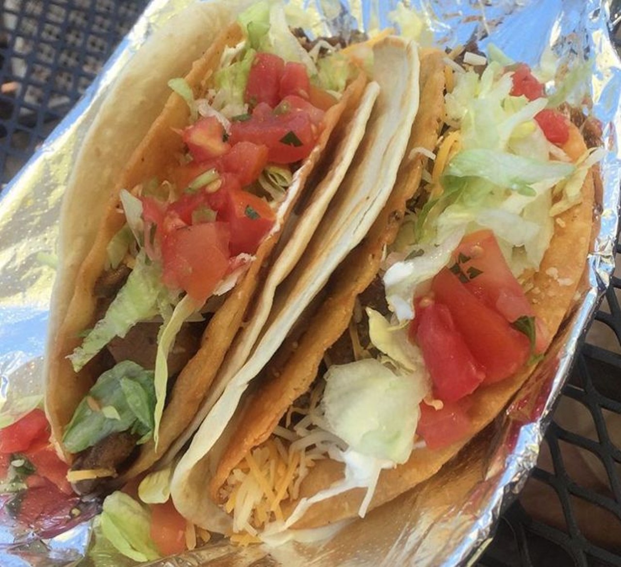 A Double D from Gringos Locos
multiple locations 
There's no turning back for taco lovers once they've had a double decker taco: tortilla-wrapped crunchy shell tacos held together by a queso spread.
Photo via madeinorlando/Instagram