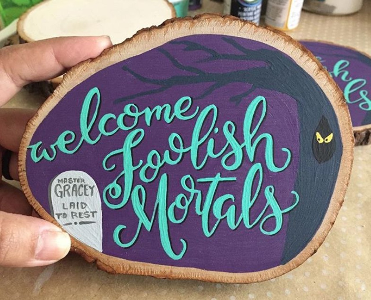 Hazel Weagraff Designs  
These hand-painted signs are sure to add some color to your home with their positive messages, Disney quotes and more.
Photo via hazelweadesigns / Instagram