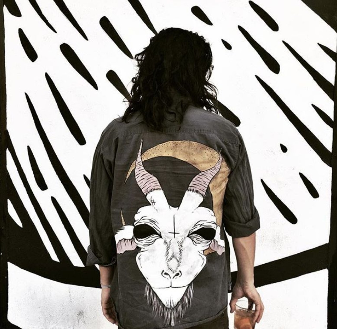 Gilly Jean  
Inspired by metal music and dark magic, these hand-painted vintage jean jackets are all one of a kind and original as hell.
Photo via gilly_jean / Instagram