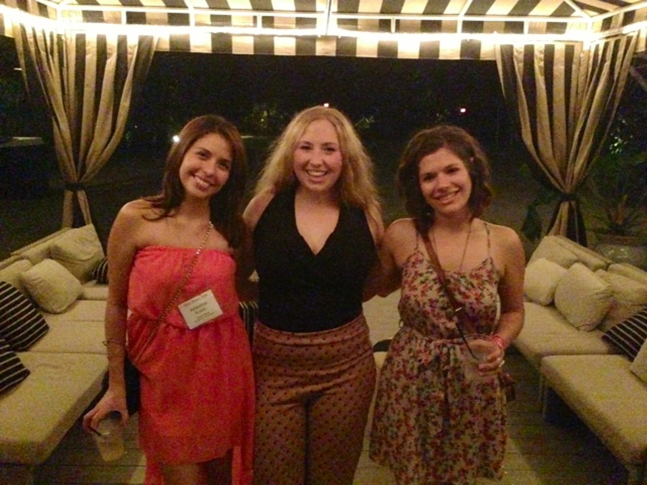 The lovely ladies of OW, Andreina Icaza, Shelby Sloan and Jerrica Schwartz, on the scene in South Beach