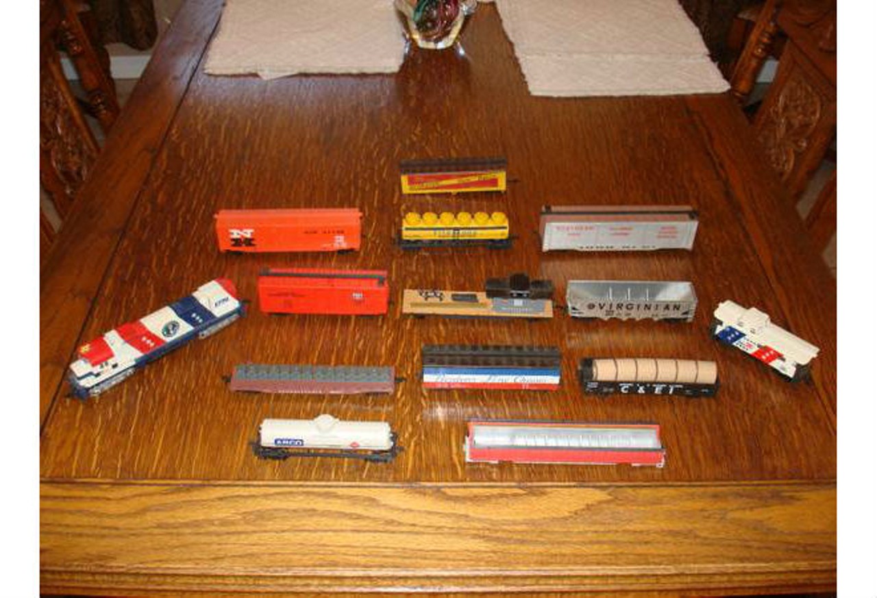 For the kid who appreciates the classics:
Model train set 1776 HO gauge - $40