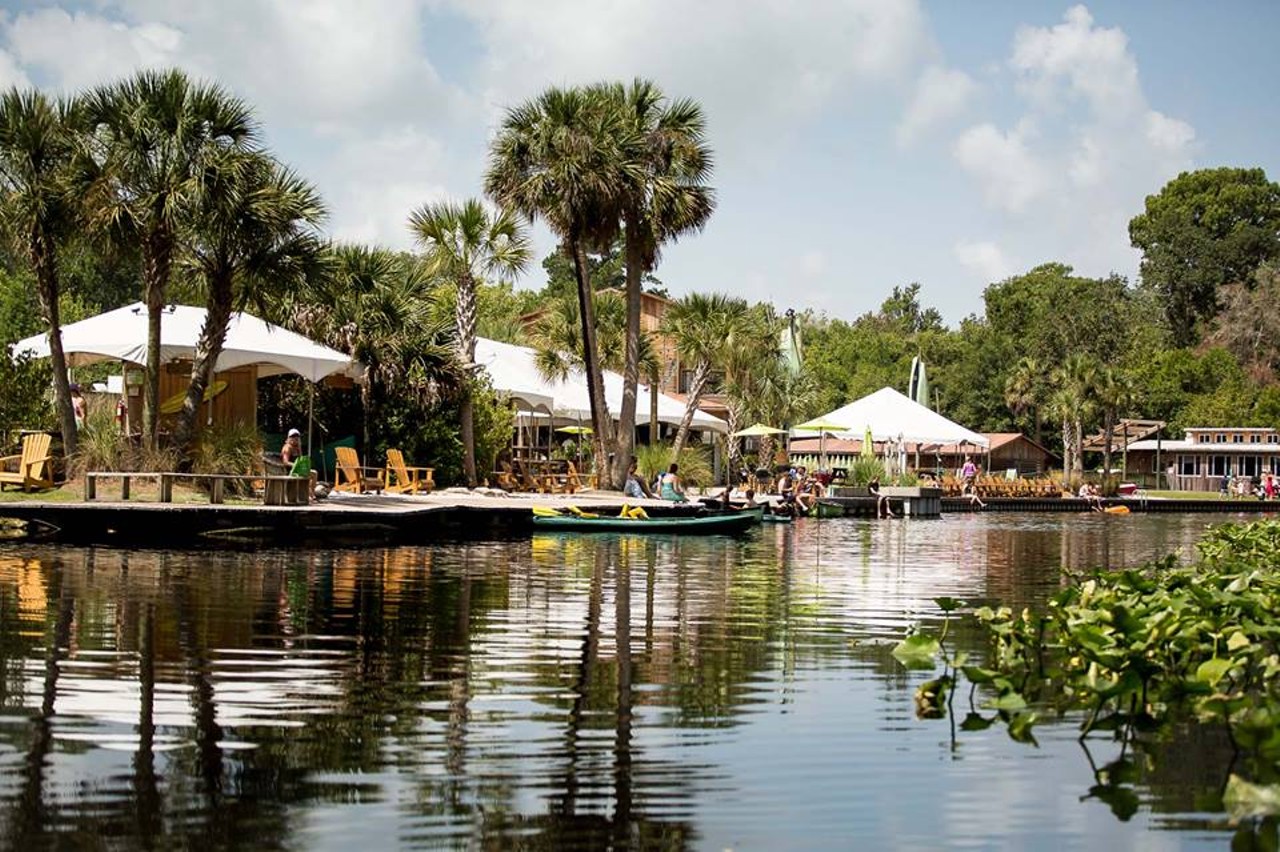 Wekiva Island 
1014 Miami Springs Dr, Longwood, 407-862-1500
This bar is part of a recreational park where you can canoe down the Wekiva River, walk along the boardwalk or rent a cabana. The bar has domestic and craft beer as well as a large wine selection and weekly events.
Photo via Wekiva Island/Facebook