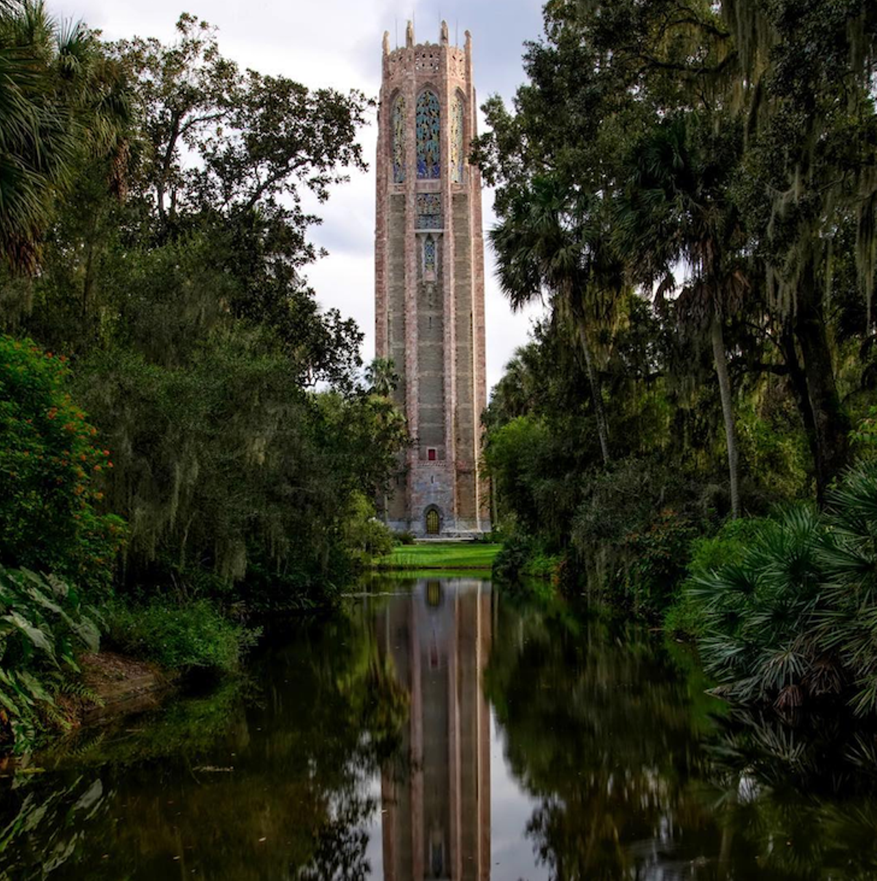 Bok Tower Gardens
1 hour and 13 minutes from Orlando
Things to do: Tucked away in Lake Wales is Bok Tower Gardens, a tower standing since 1929 with a 60-bell carillon whose chiming can be heard every day at 1 p.m. and 3 p.m. Inside there are eight levels full of history on how the tower came to be and a room where bells can be viewed, as well as access to the top. The tower is surrounded by beautiful gardens which house endangered plants, pollinating plants and gorgeous landscapes. There are also two trails which are going to leave you wanting to come back.
Photo via pixl8ted1/ Instagram