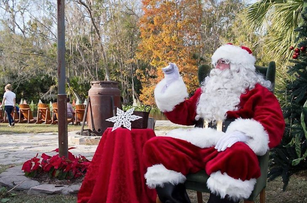 Wekiva Island&#146;s Winter Wonderland
1014 Miami Springs Drive, Longwood; 407-862-1500 
Have the most Florida Christmas experience ever at Wekiva Island. The winter wonderland features outdoor movie screenings, Santa and Mrs. Claus visits, a snow slide, train rides, toy soldier stilt walkers and more. You can also experience snow flurries falling from the sky every day for the duration of the event. Lasts every day through Dec. 23, with varying hours.
Photo via Wekiva Island/Facebook