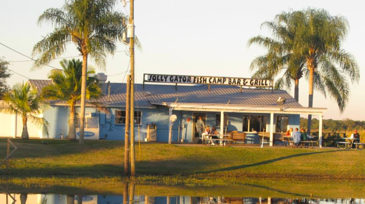 Jolly Gator Fish Camp Bar & Grill
4650 FL-46, Geneva
This riverfront spot has seafood classics (as well as some not-so-classic gator burgers), plus karaoke and live music, making for a lively, very Florida vibe.