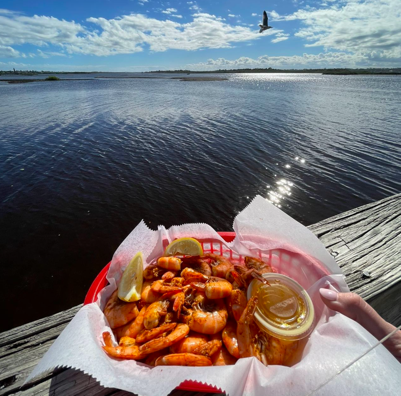 Our Deck Down Under
78 Dunlawton Ave., Port Orange
This Volusia county favorite seafood shack offers not only a beefy menu and waterfront views in every direction, there's also a full bar and a boat dock for easy river access.