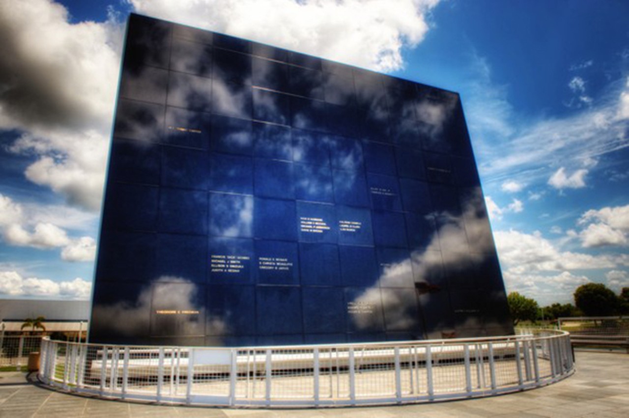 Space Mirror Memorial
Nasa Parkway W., Merritt Island
Not necessarily a grave, but we felt like The Space Mirror Memorial located at the John F. Kennedy Space Center was worth mentioning. The site commemorates the men and women who have died on various space missions in the United States.
Photo via astronautsmemorial.org