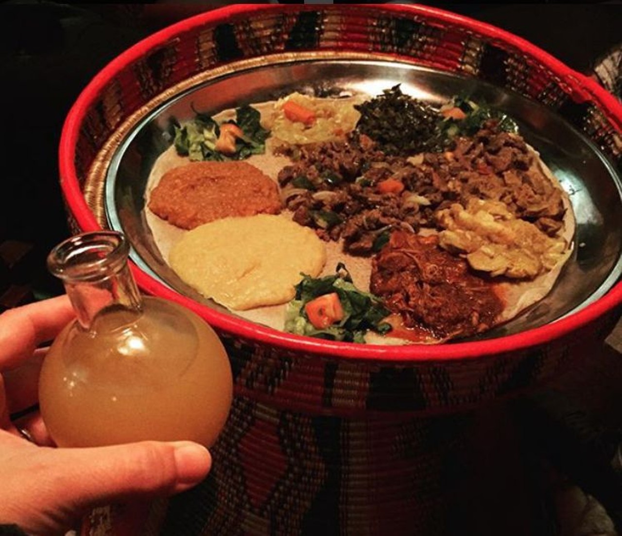 Nile Ethiopian Restaurant Orlando  
7048 International Drive, 407-354-0026
It's Orlando's only Ethiopian restaurant. This is the place to try dishes like wat and injera, and also mead (honey wine) and an awesome special coffee service.
Photo via jujubee99/ Instagram