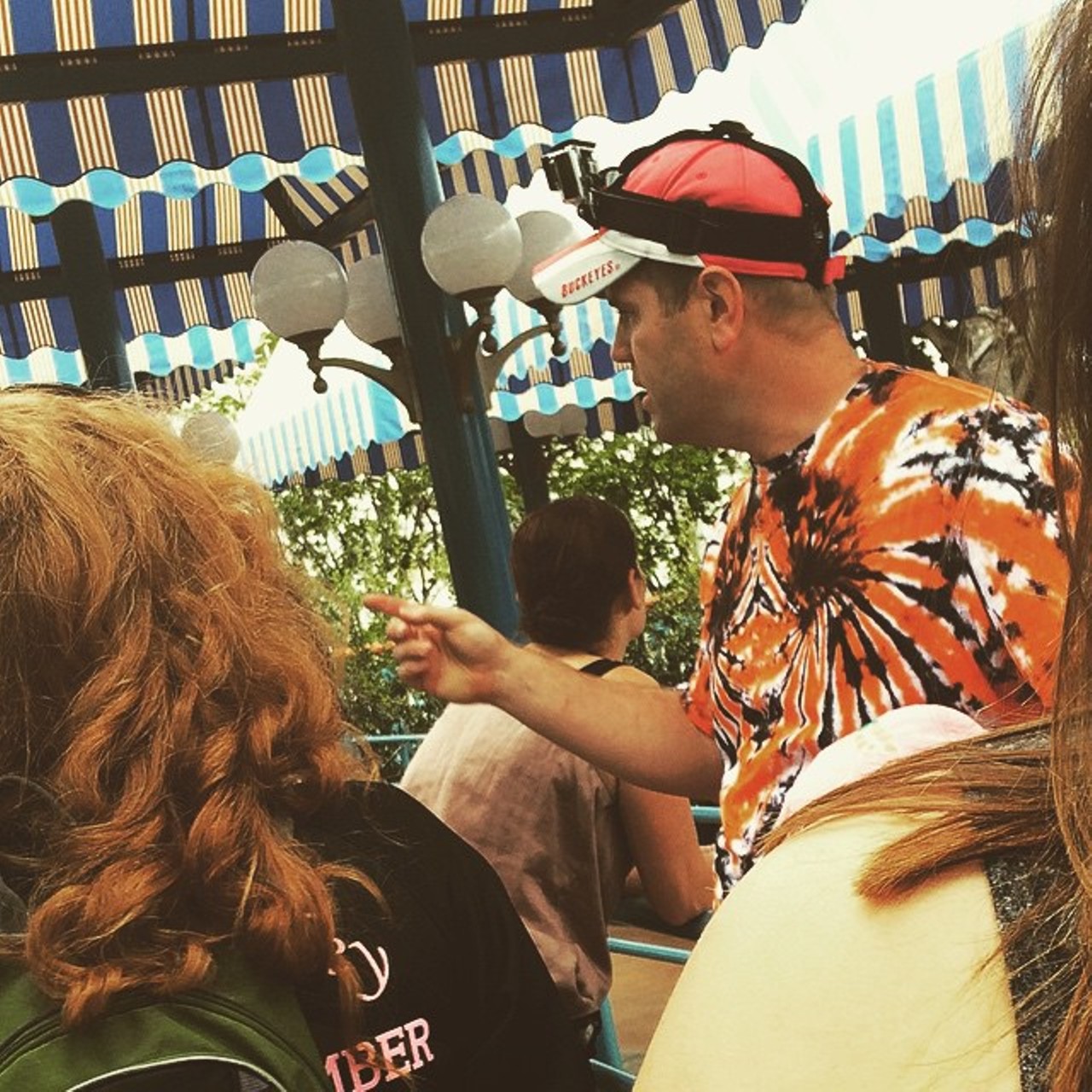  The Disney Dad 
This staple of Orlando doesn't mind waiting in line or strapping a GoPro to his head. He always has room in his fanny pack, and his cargo shorts are a bottomless cavern of granola bars, room keys and receipts. But most importantly, he always has a designated meeting place in case everyone gets split up. 
Photo via Instagram user xdanielxsdx