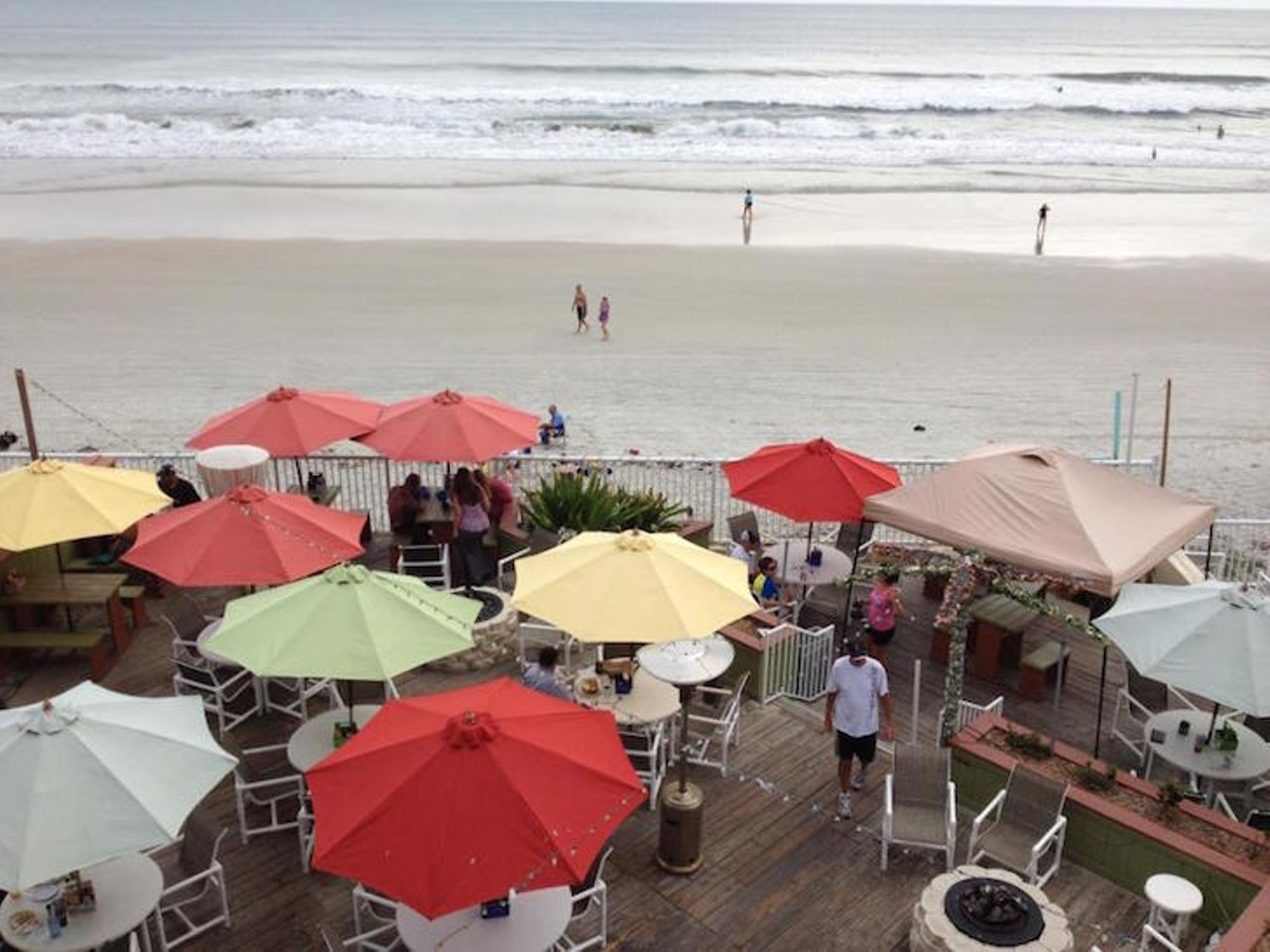 The Beach Bucket Oceanside Bar & Grill
867 S Atlantic Ave., Ormond Beach, 386-308-1134 
Diners at the Beach Bucket can enjoy the sights and sounds of Daytona and Ormond Beaches with prime oceanside seating. There is street parking and a designated parking lot for restaurant goers. Connected to the South side of Oceans East Resort, the Beach Bucket hosts live music on Wednesdays and the weekends, providing entertainment for the whole family. 
Photo via Beach Bucket/Facebook