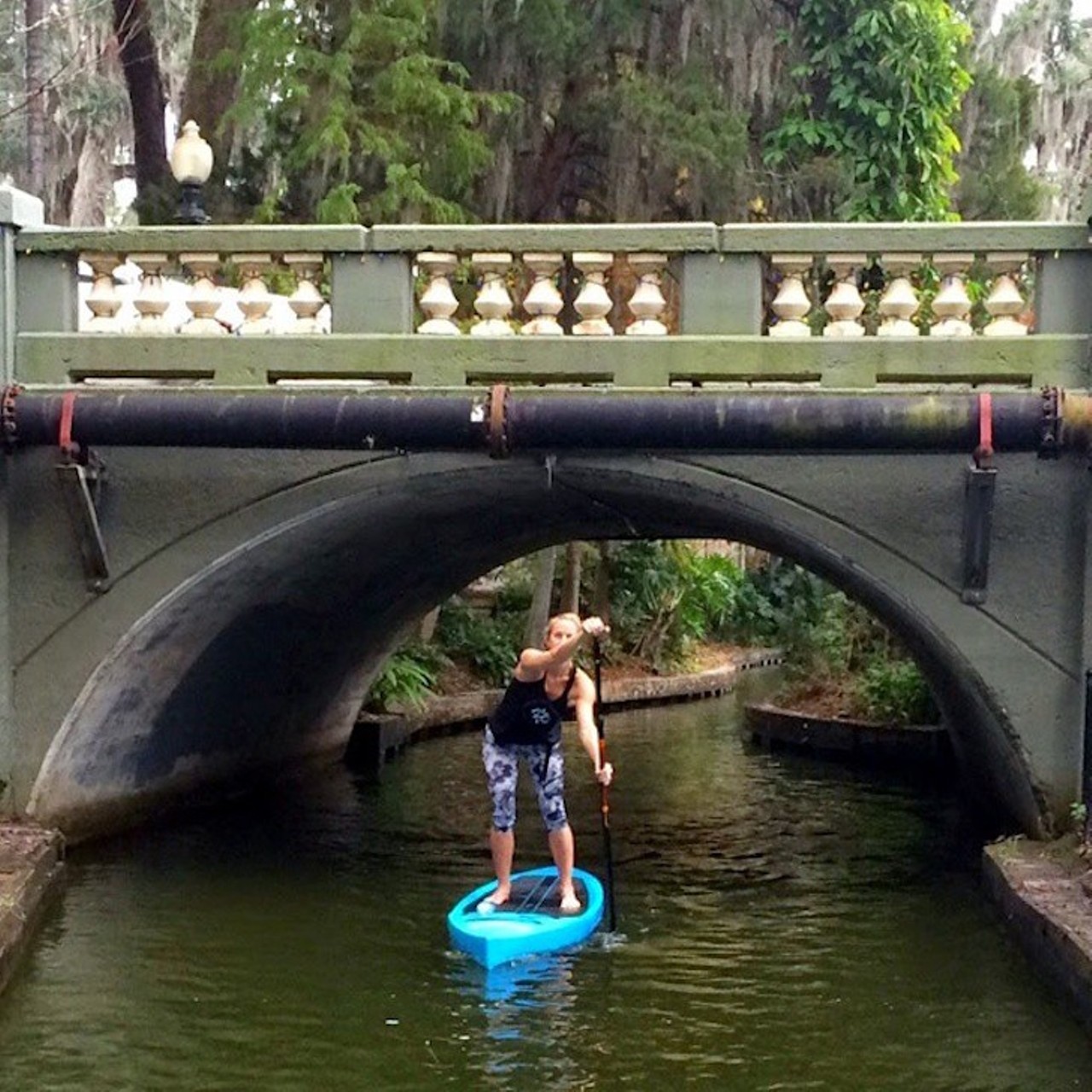 Dinky Dock
Dinky Dock Park, 410 Ollie Ave., Winter Park
Distance from Orlando: 24 minutes
Stand-up paddleboard tours are available through Paddleboard Orlando for varying prices, depending on which day you decide to go. After renting equipment on site, you can easily paddle down the still waters with a group. 
Photo via supnewjersey/Instagram