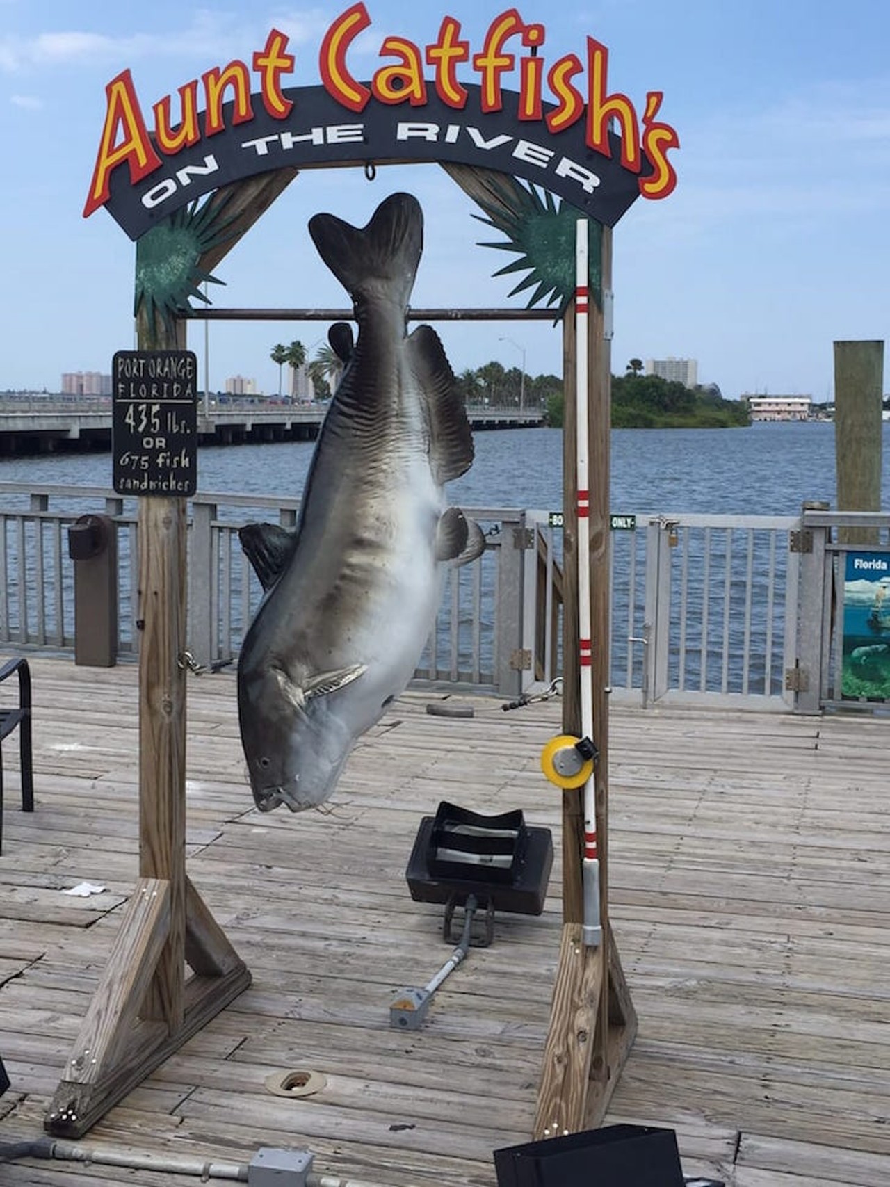 Aunt Catfish’s on the River
4009 Halifax Drive, Port Orange
This family-owned Port Orange spot serves up classic Southern-style seafood right on the water. Don't forget to snap a picture with the giant catfish.