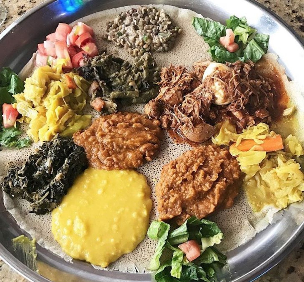 Nile Ethiopian
7048 International Dr., 407-354-0026 
A rarity, this African restaurant is bringing some serious Ethiopian cuisine to Central Florida. Silverware is not necessary here, where you are encouraged to scoop up the lentils with Injera bread. 
Photo via nomnomwithashleyrose/Instagram
