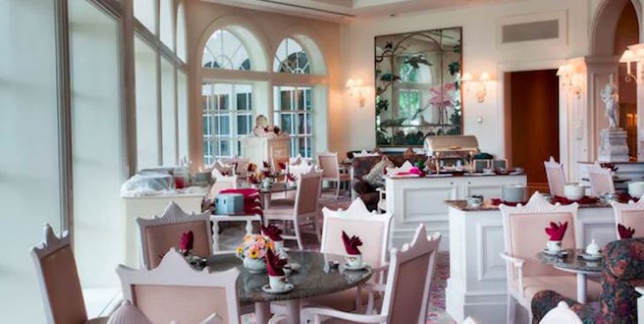 Garden View Tea Room   
4401 Floridian Way, 407-939-3463
Reservations must be made weeks in advance for a spot at the Garden View Team Room. Have your very own magical tea party in this elegant tea room that overlooks the garden and pools of Disney&#146;s Grand Floridian Resort & Spa. Tiny bites and visits from a princess keep this quaint tea room full of patrons.
Photo via Walt Disney World