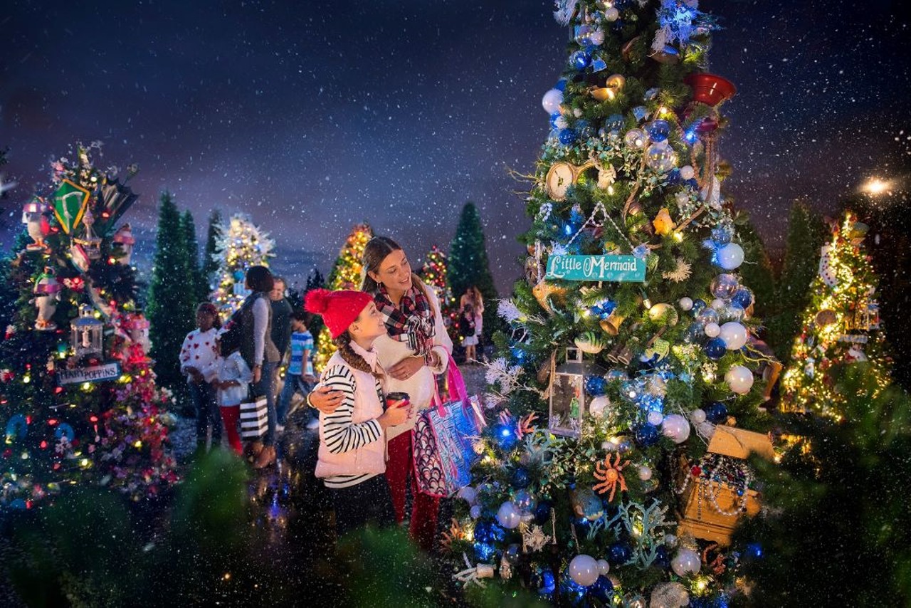 Santa Experience at Disney Springs 
407-939-5277, 1486 Buena Vista Drive, Lake Buena Vista
Holiday shop, eat or enjoy live music while surrounded by glittering Christmas trees. There&#146;s 17 decked-out, Disney-themed Christmas trees scattered at the shopping mall. 
Photo via Santa Experience at Disney Springs/Facebook