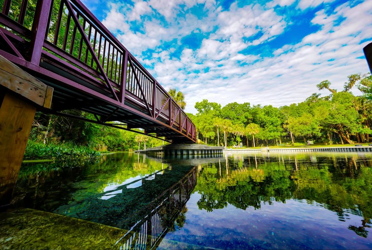 Kelly Park
400 E Kelly Park Road, Apopka
Typically Kelly's Parks Rock Springs are what draws the crowds to this park that shares some of its boundaries with Wekiwa State Park. However, if you're looking for a scenic trail to hike through while staying dry, the Kelly Park Loop Trail is the way to go. Kelly Park got its start (and its name) when Dr. Howard Atwood Kelly, one of the founders of Johns Hopkins Hospital, gifted the spot to the city of Apopka in 1927 for use as a park, wildlife preserve and bird sanctuary.