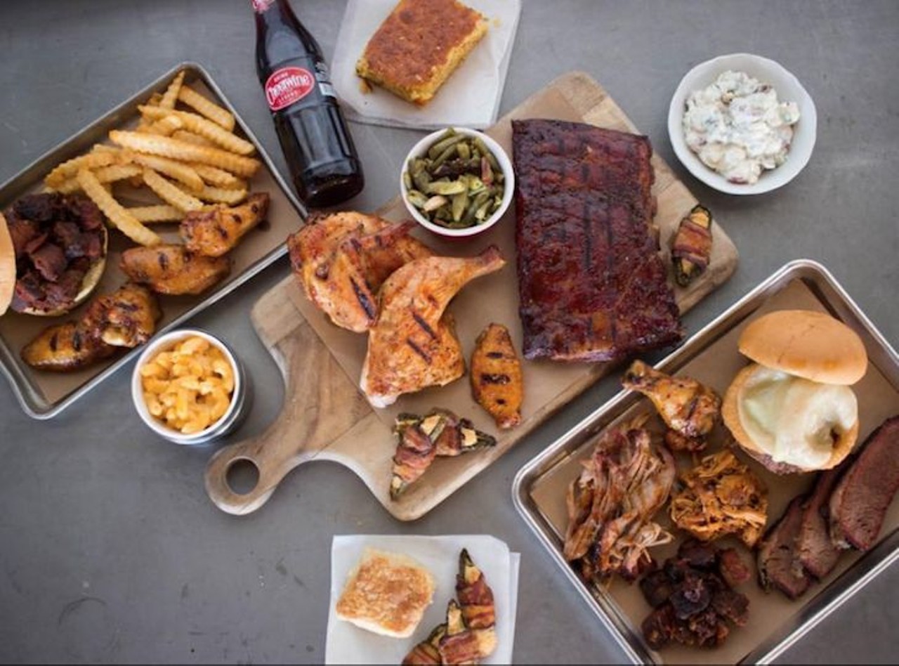4 Rivers Smokehouse
Locations: 2 Orlando, Winter Park, Tampa, Coral Springs, Gainesville, Jacksonville, Kissimmee, Orange Park, Longwood, Winter Garden, Tallahassee, Atlanta
Florida born and bred, this barbeque restaurant is every meat lover&#146;s dream. Here, you can indulge in all the BBQ classics, such as the signature angus brisket, pulled pork, smoked chicken and brontosaurus beef rib.
Photo via 4 Rivers Smokehouse/Facebook
