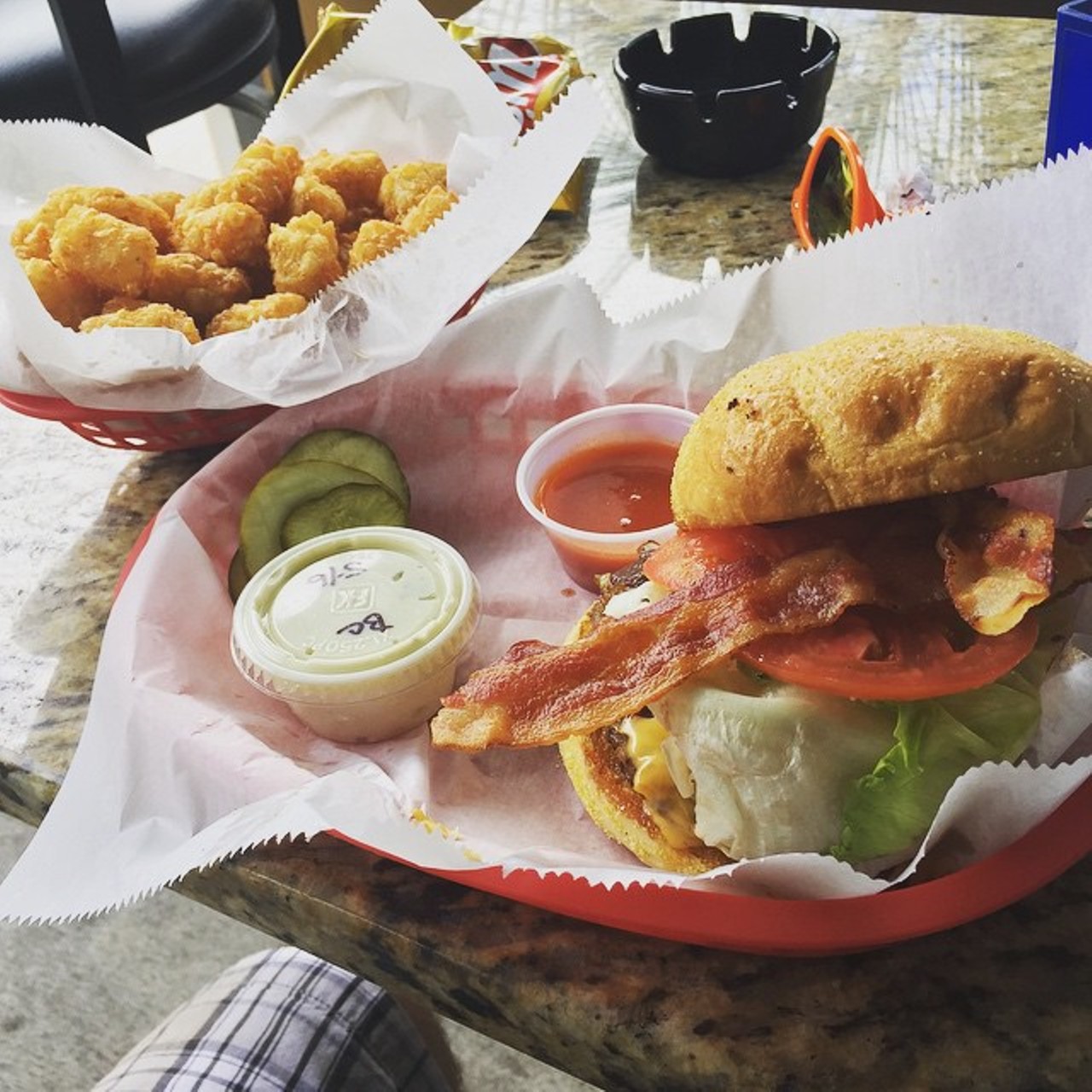 Hideaway Special Burger at The Hideaway
516 Virginia Drive, 407-898-5892
The special burger has grilled onion, bacon, A-1 sauce and melted American cheese. It tastes even better with a side of tots.
Photo via lorddopey/Instagram