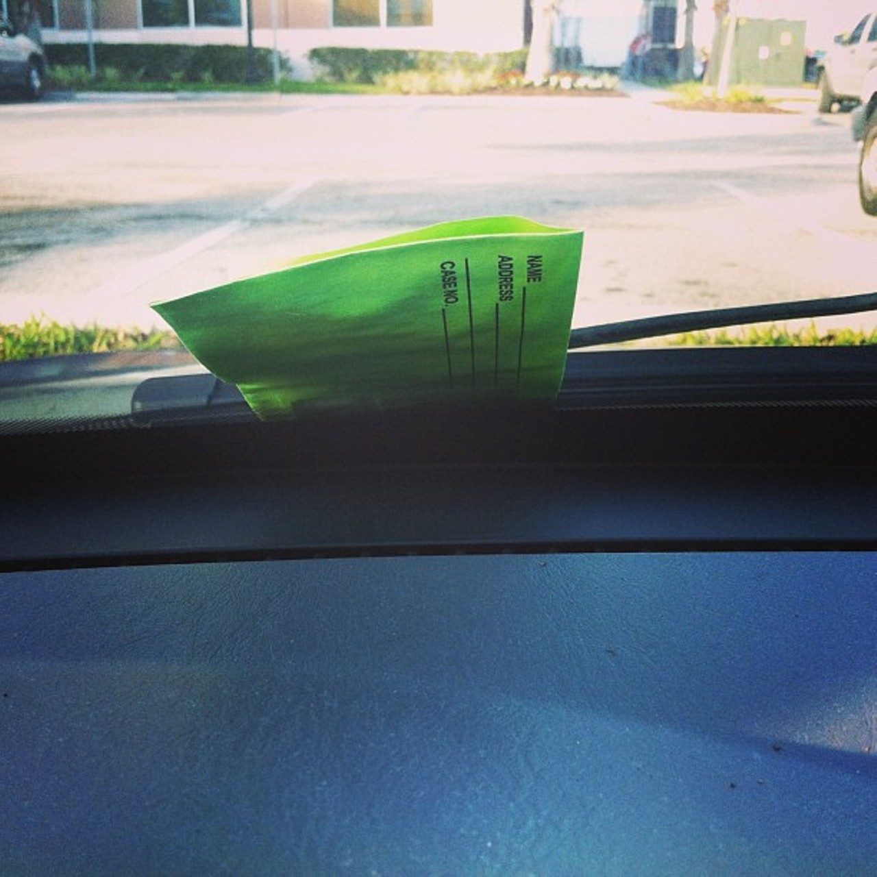 It has gotten to the point that finding a parking ticket on your windshield is like seeing an old friend.
"That moment when you get in the car and see this green little piece of crap on ur windshield."
Photo via sing_sational