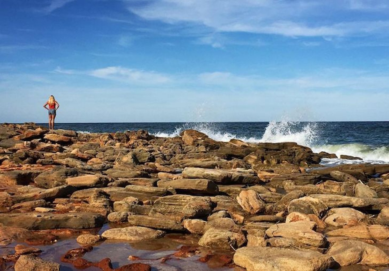Washington Oaks Gardens State Park
1 hour, 40 minutes away
The coquina rock formations on this beach seem more New England than Florida coastline. Your friends will be left wondering what exotic shore you decided to spend the day on. 
Photo via jamies.journeys/Instagram