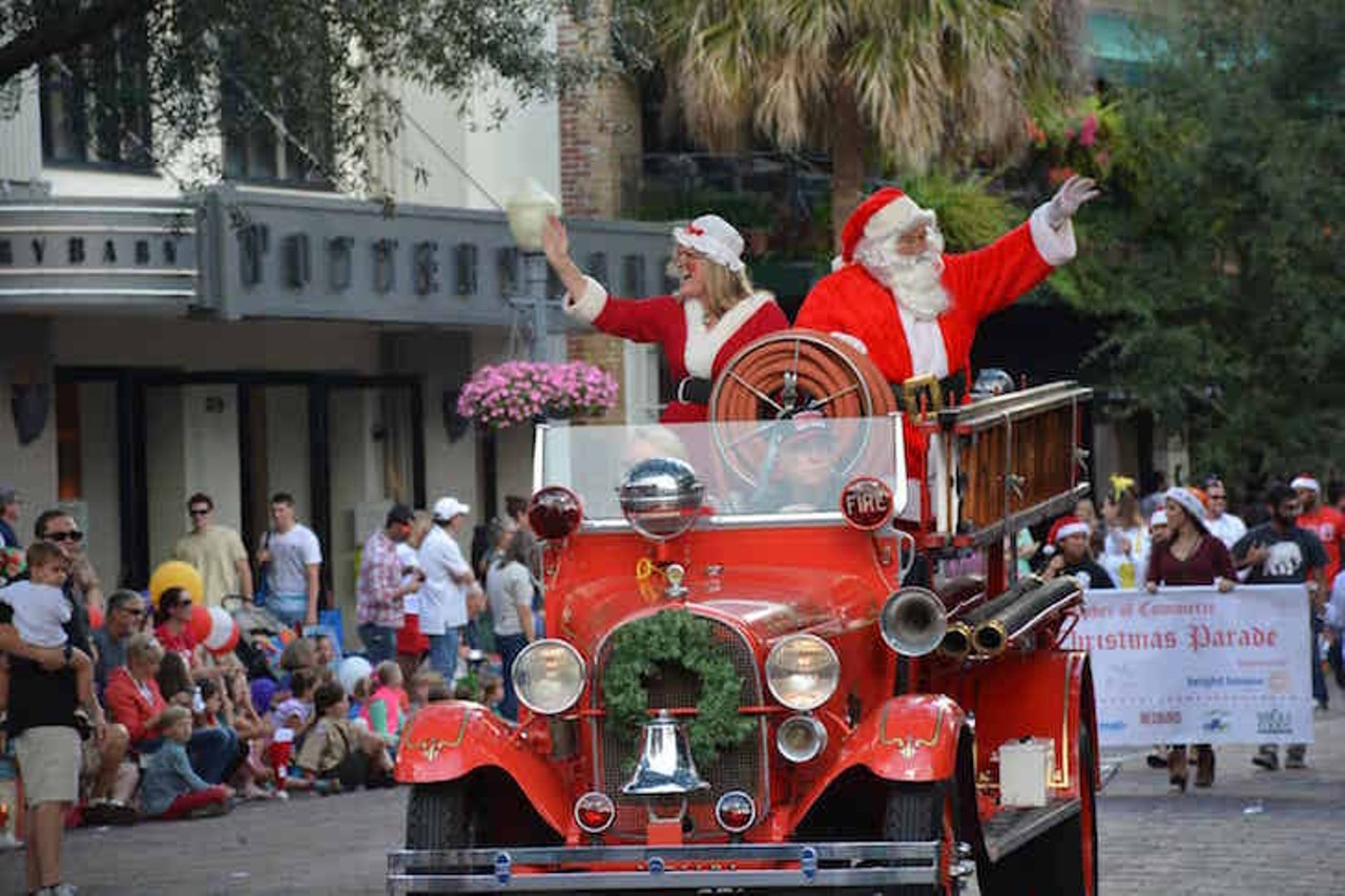 Winter Park "Ye Olde Hometown" Christmas Parade 
Dec. 8
The longest running holiday parade in Central Florida travels down Park Avenue, starting at Cole Avenue and proceeding south, ending at Lyman Avenue. 9 am; Park Avenue, Park Avenue at Morse Boulevard, Winter Park. Free. cityofwinterpark.org.
Photo via City of Winter Park