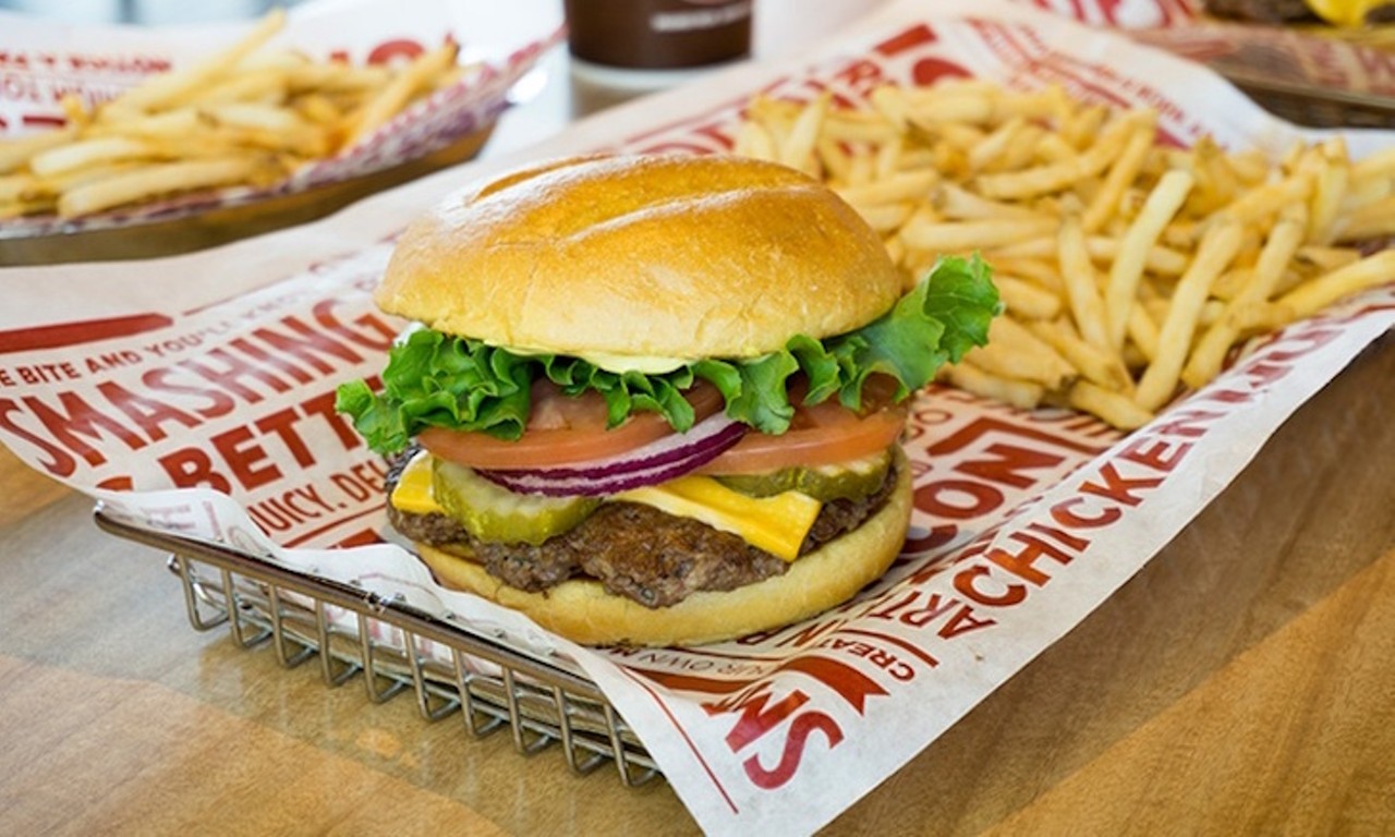Smashburger
Multiple locations, 407-286-3390
For a chain, Smash Burger has some of the best beef patties in Orlando, and with a deal like $20 worth of food and drink for two people for $13, it&#146;s pretty much a no brainer. 
Click for more details