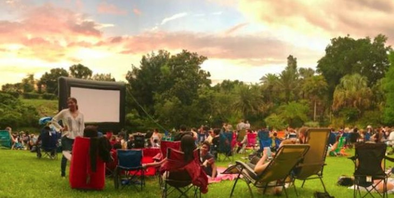 Catch an outdoor movie
Make this classic date option a little more interesting by catching an outdoor movie screening. Free showings of movies such as &#147;The Goonies&#148; and &#147;Incredibles 2&#148; will be available in the Orlando area for the rest of the year.  Find movie showings here 
Photo via Harry P. Leu Gardens