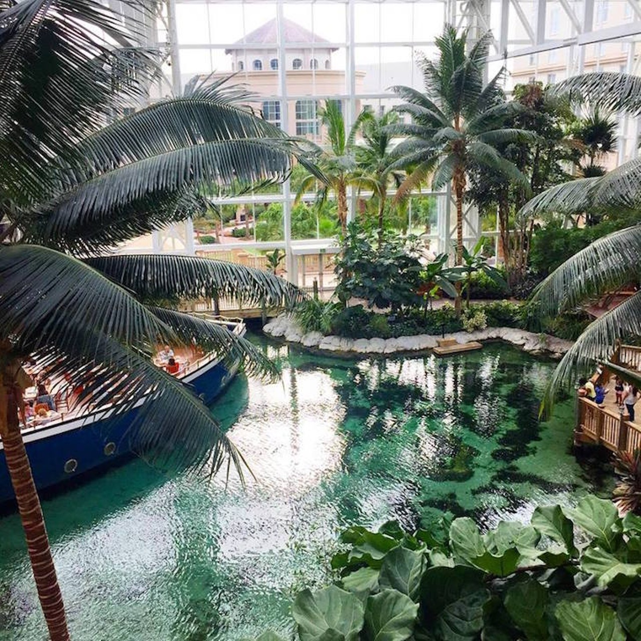 Gaylord Palms Atrium
6000 W. Osceola Parkway, Kissimmee | 407-586-0000
If you get caught under the glass atrium during a rainstorm, you won&#146;t regret a single thing. You could visit the gator exhibit, experience a slice of the Everglades in its 360,000 gallons of life-harboring waterways, or play the most epic game of hide and seek.
Photo via Belle de Couture/Facebook