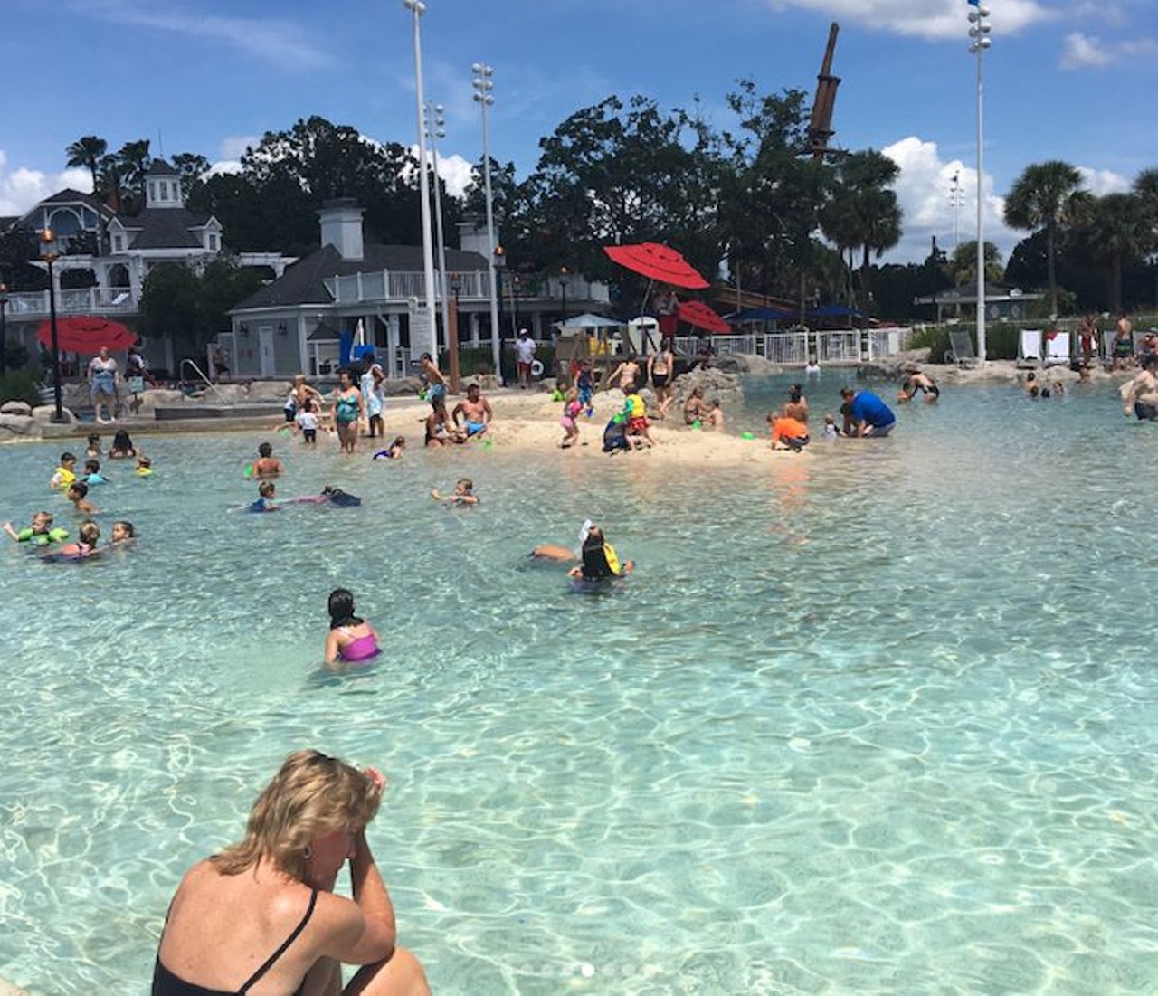 Disney&#146;s Beach Club Resort 
1800 Epcot Resorts Blvd., Lake Buena Vista | 407-934-8000 | 9 a.m. - 10 p.m. (Stormalong Bay), 7 a.m. - 11 p.m. (leisure pools)
With Stormalong Bay and three leisure pools that each include steaming whirlpool spas, you&#146;re bound to find a swimming area of your liking. The Stormalong Bay is a 3-acre beachside water park with currents and a sand-bottomed pool. Use your adventurous side and climb a life-sized shipwreck to plummet down a 230-foot-long waterslide. If you&#146;re relaxed side is taking over for the day, you can check out the lazy river where you can rent an inner tube. There are also two pretty big leisure pools: Disney&#146;s Yacht Club Resort pool and the Dunes Cove pool, which is technically for the convenience of guests at Disney&#146;s Beach Club Villas, but all resort guests are welcome. However, you cannot bring any additional guests.
Photo via joseph_saldana_/Instagram