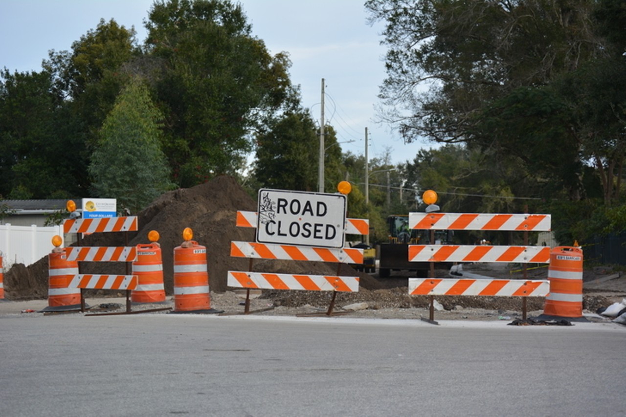Bumby Avenue is still closed
It's only one of the main arteries that runs north and south through Orlando, and the real reason Colonial Drive and Mills Avenue is a traffic nightmare all day, every day.
Photo by Marissa Mahoney