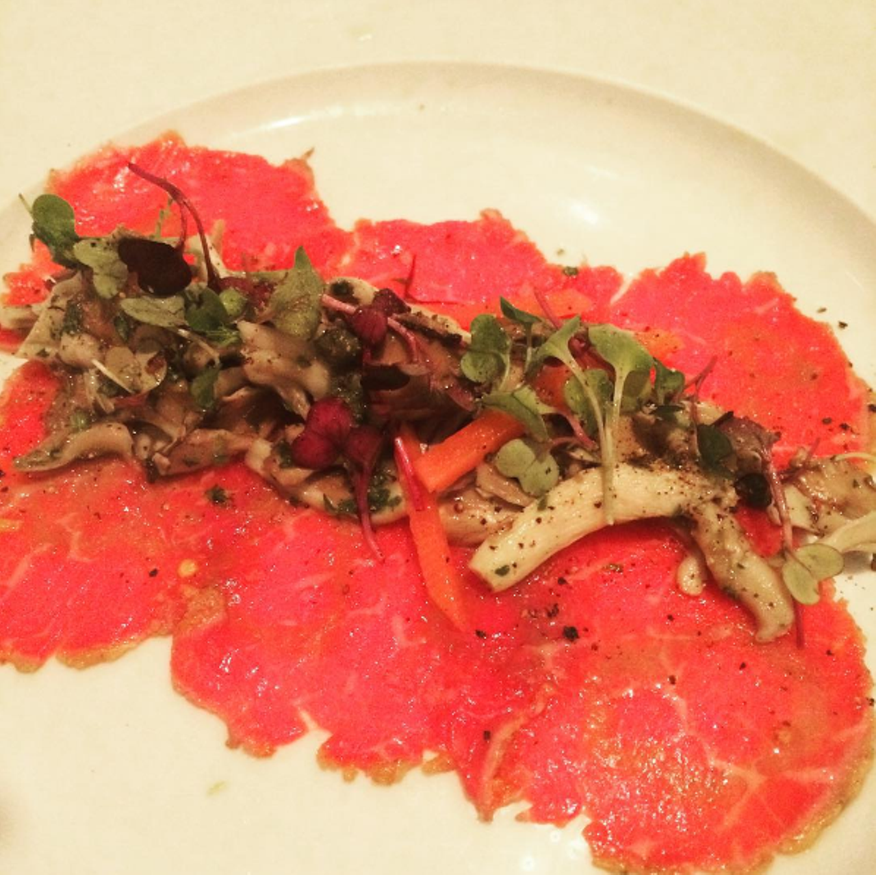  Carpaccio at Ravello at Four Seasons Orlando
Unless you&#146;re on an expense account, MDM is the perfect time to try the epic(ally expensive) Italian eatery. The carpaccio of Piedmontese beef, cured mushrooms, pickled radish and watercress is a stand out.
10100 Dream Tree Blvd., 407-313-7777
Photo via rahwayemane/Instagram