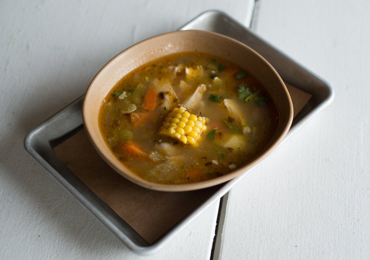 Rustic chicken soup with corn, jalapenos, potatoes, cilantro
Bartaco, 7600 Dr. Phillips Blvd.
Photo via Bartaco