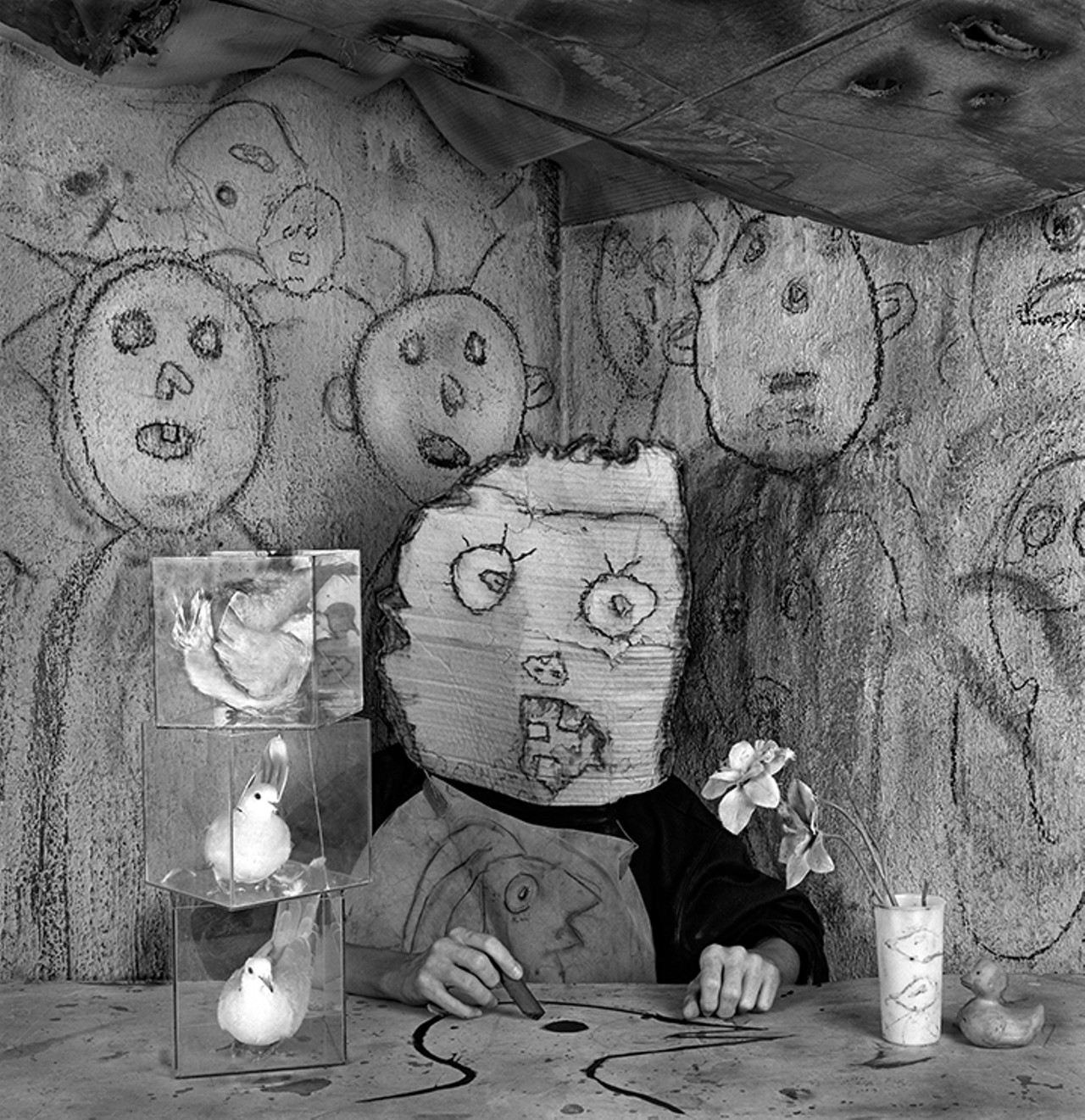 Friday and Saturday, Oct. 7-8Roger Ballen: In Retrospect opens at Snap Space (Friday) and the Southeast Museum of Photography (Saturday)"Artist" by Roger Ballen, 2013