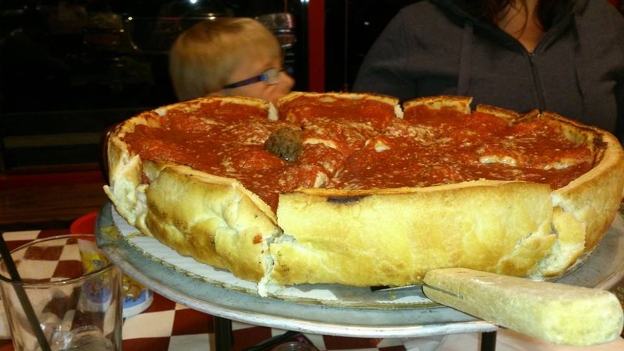 The Chicago-style pizza at Giordano's.Image via Giordano's