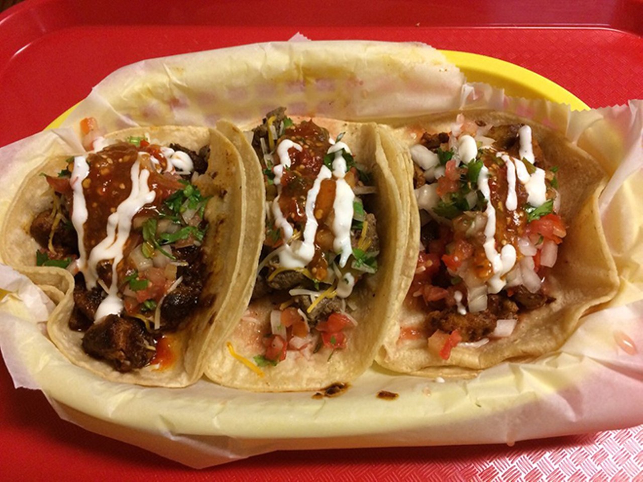 Tacos El Rancho
multiple locations
Generous taco basket and platter options make this an easy choice for anyone craving Mexican fare.
Photo via Yelp