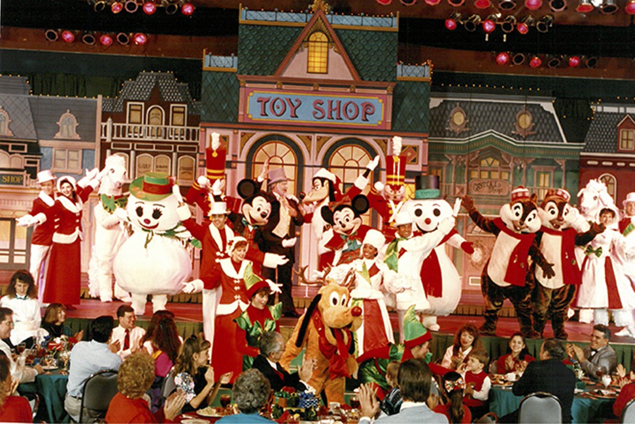 Disney's "Jolly Holidays" dinner-show at the Contemporary resort Convention Center. 1993.
