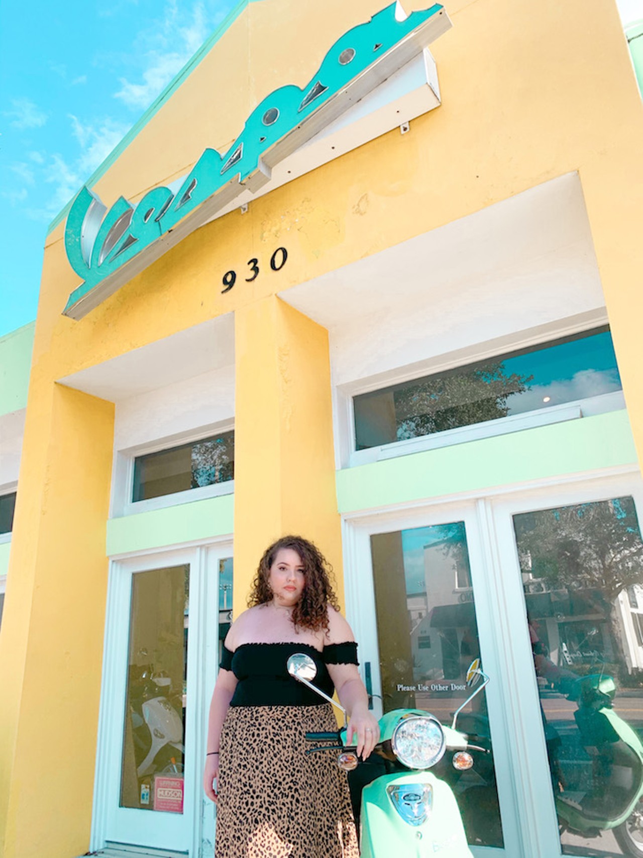 Vespa of Orlando 
930 N. Orange Ave., Winter Park
Although it&#146;s just a Vespa retailer, you can&#146;t help but stop at this sunshine-yellow storefront. Plus, who doesn&#146;t love a good Vespa scooter as a prop? Just be careful with the scooters &#151; you might need to ask permission to pose with one!
Photo via Samantha Olson/Instagram